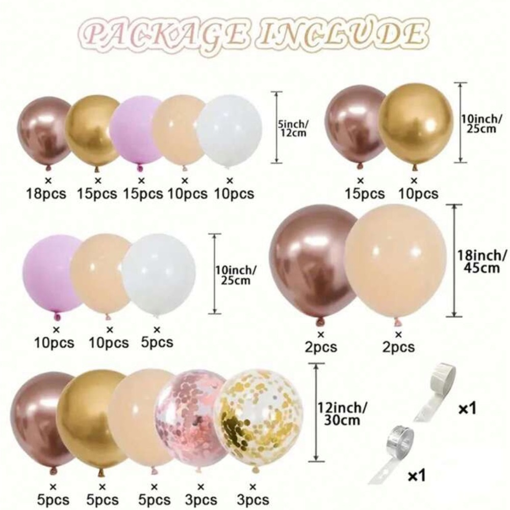 145pc. Balloon Set Decor 🥳 - Picture 3 of 3